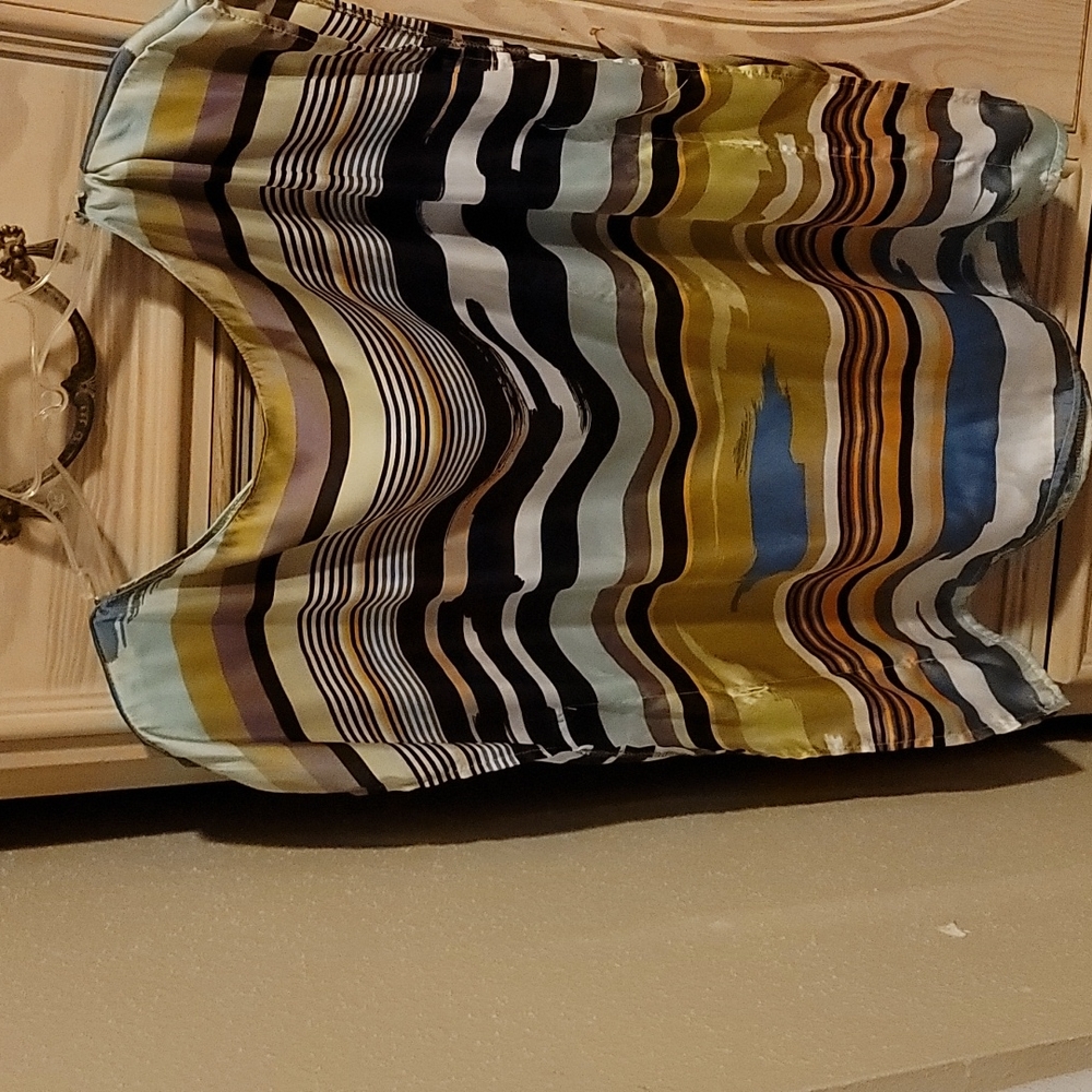Stripe Silk Blouse